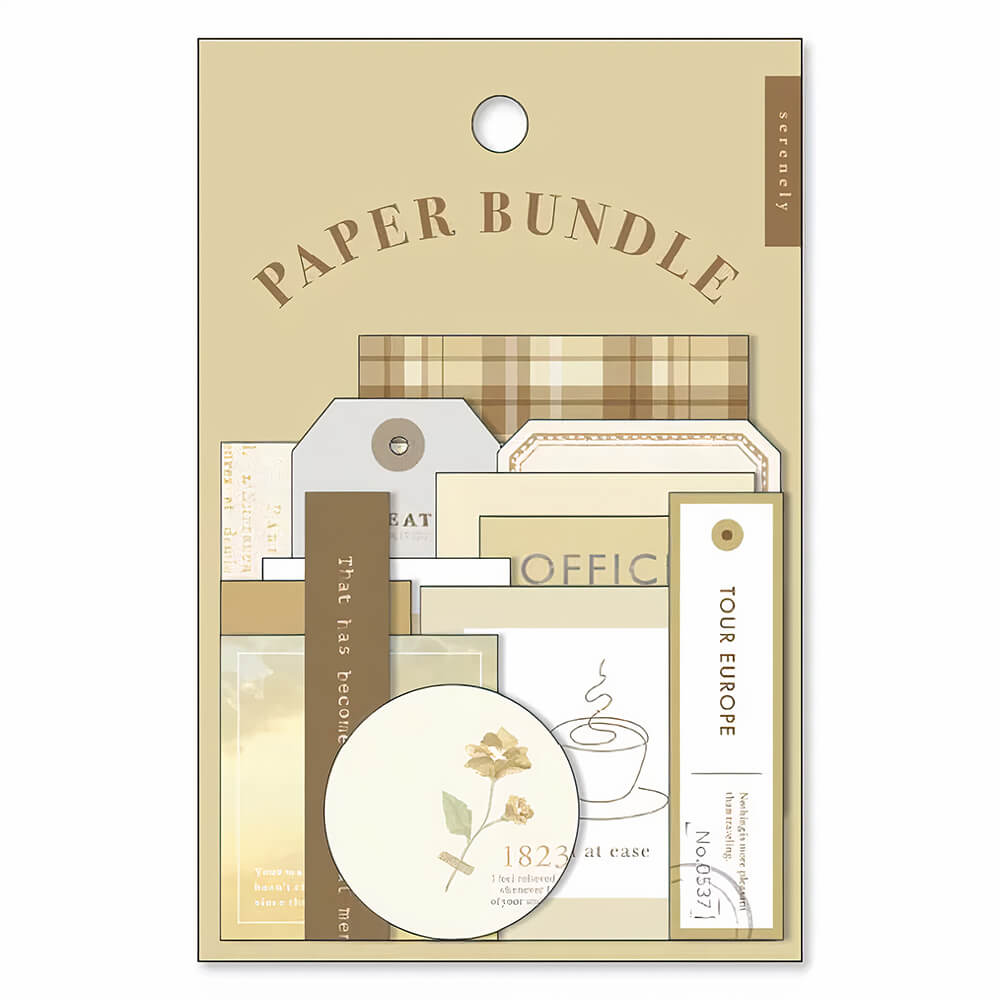 samolepky mind wave kolekce paper bundle - ochre